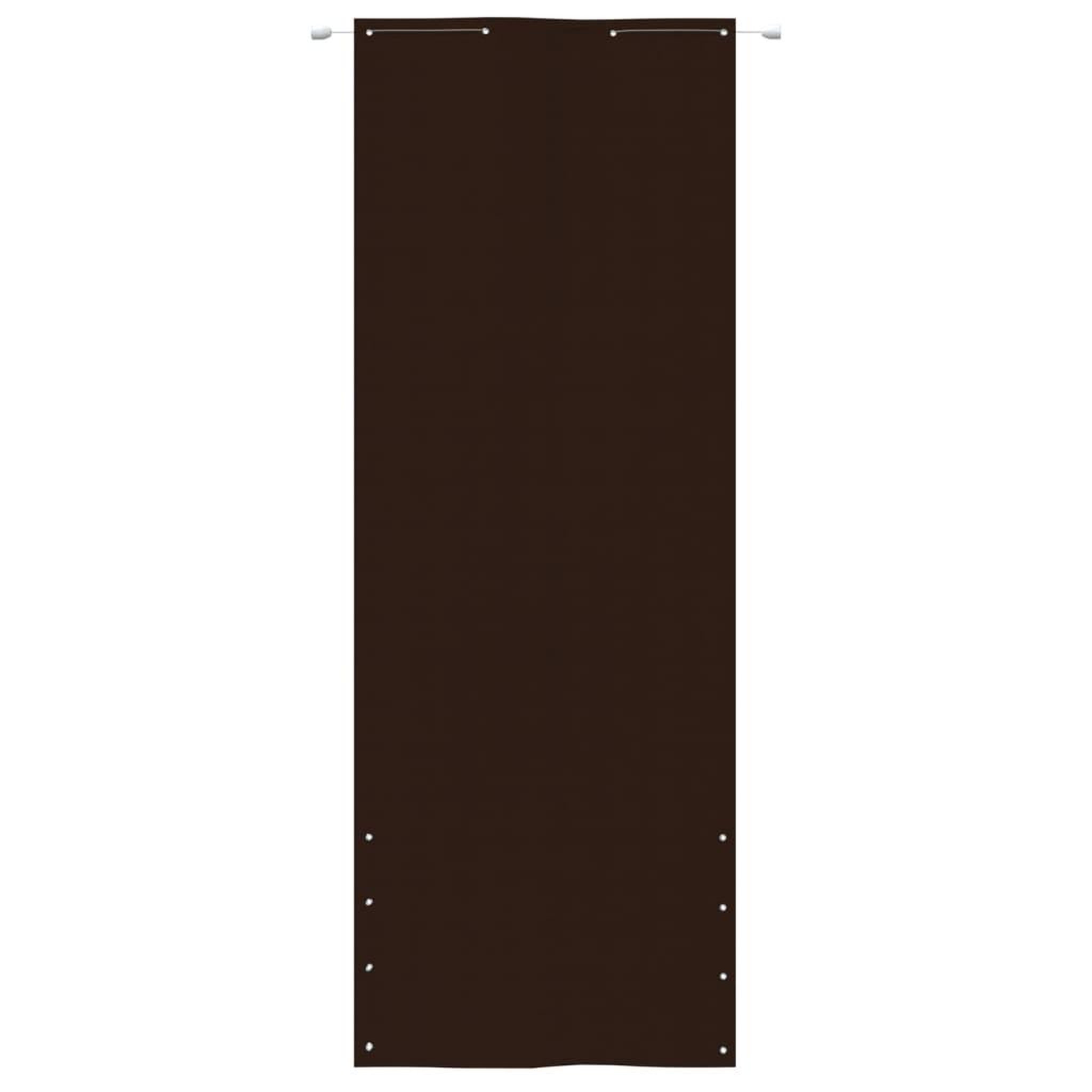 Voir la diapositive 2 : VIDAXL Ecran de balcon Marron 80x240 cm Tissu Oxford