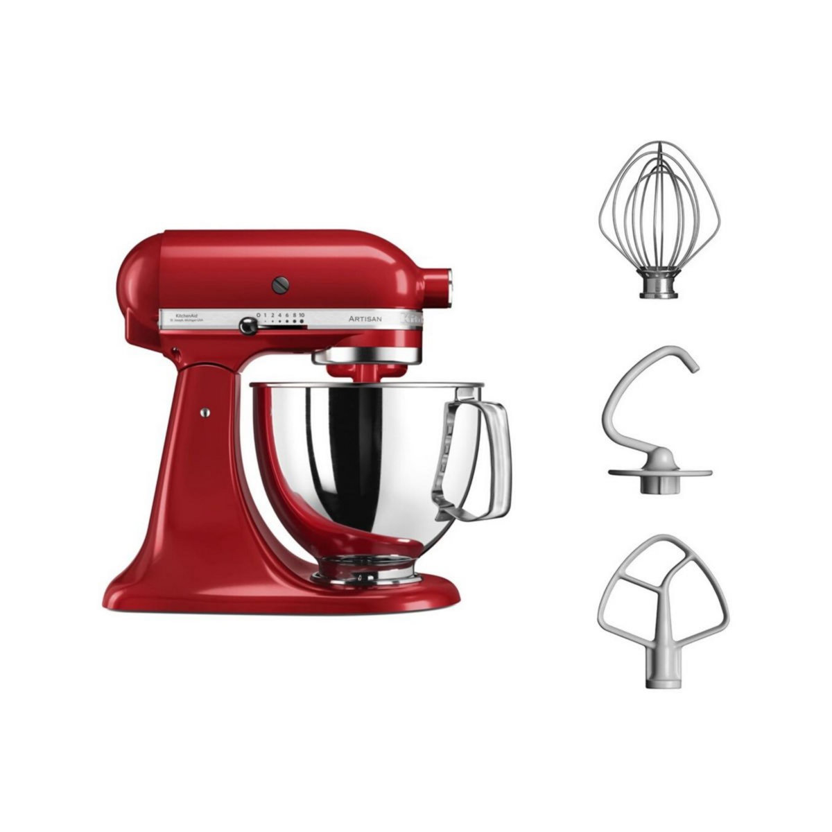 KitchenAid Robot pâtissier 5KSM125EER Artisan Rouge Empire