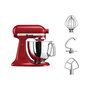 Voir la diapositive 1 : KitchenAid Robot pâtissier 5KSM125EER Artisan Rouge Empire