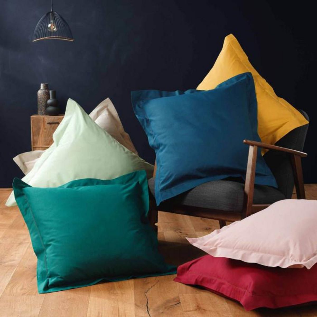 Paris Prix Taie d'Oreiller  Lina  63x63cm Marsala