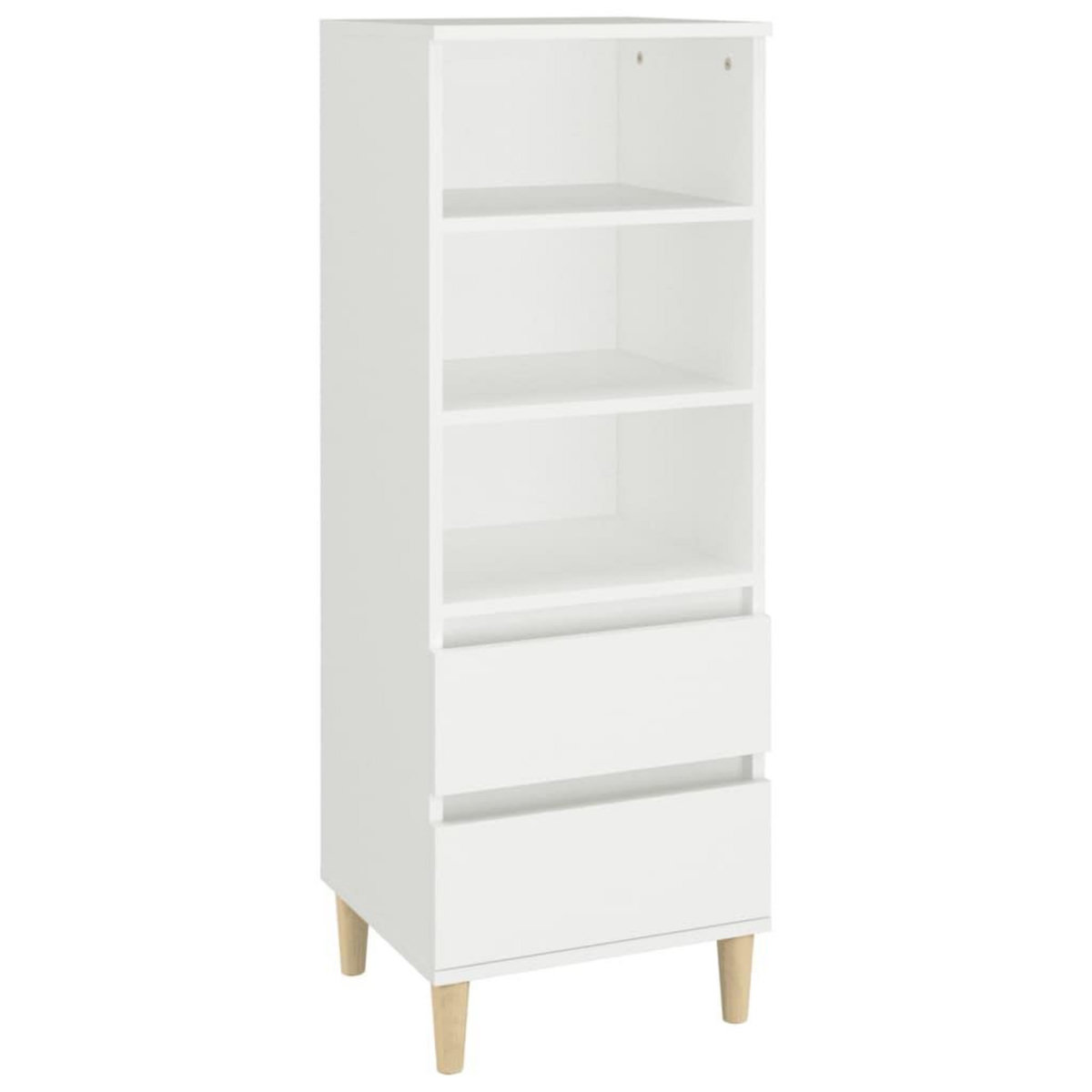 VIDAXL Buffet haut Blanc 40x36x110 cm Bois d'ingenierie