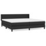Voir la diapositive 2 : VIDAXL Sommier a lattes de lit avec matelas Noir 200x200 cm Similicuir