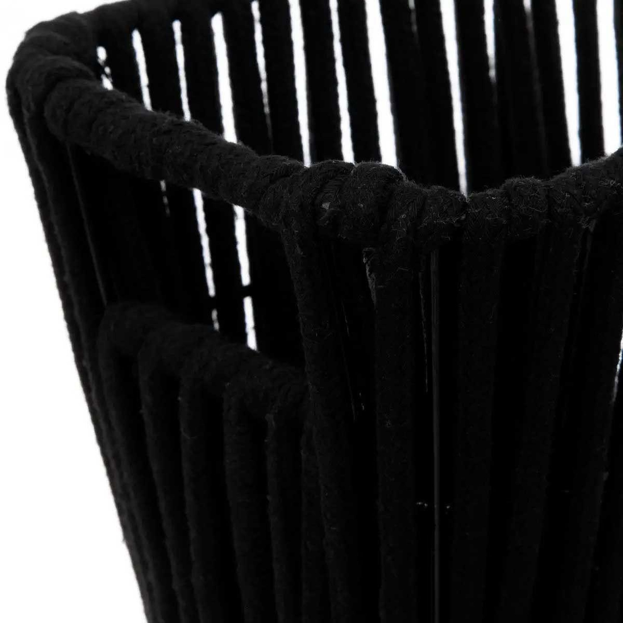 Voir la diapositive 2 : FIVE Panier de rangement déco  manille  15x31cm noir
