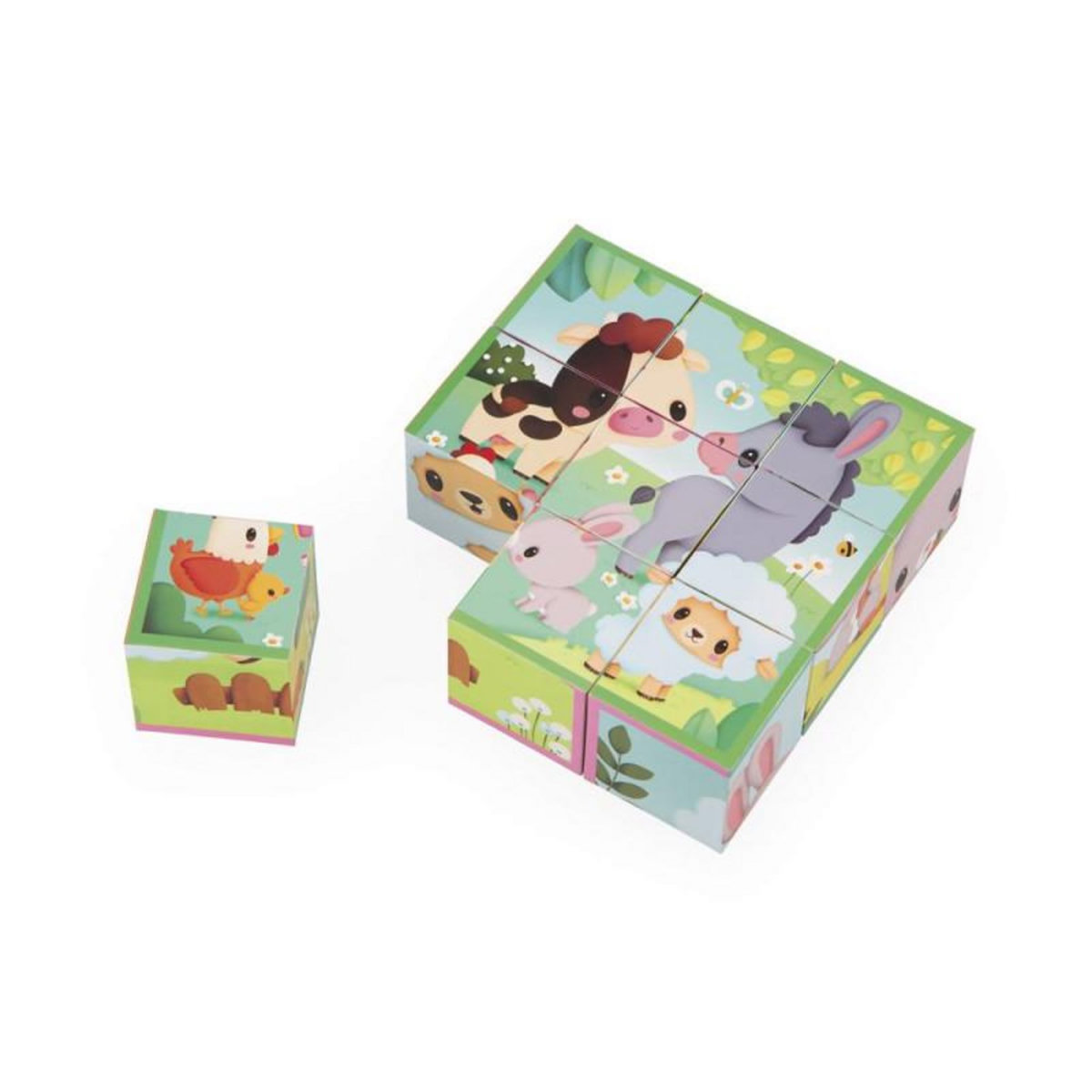 JANOD Jeu d éveil Janod Cubes Animaux de la Ferme