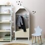 Voir la diapositive 3 : Paris Prix Penderie Enfant  Maya  116cm Blanc & Beige