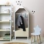Voir la diapositive 3 : Paris Prix Penderie Enfant  Maya  116cm Blanc & Beige