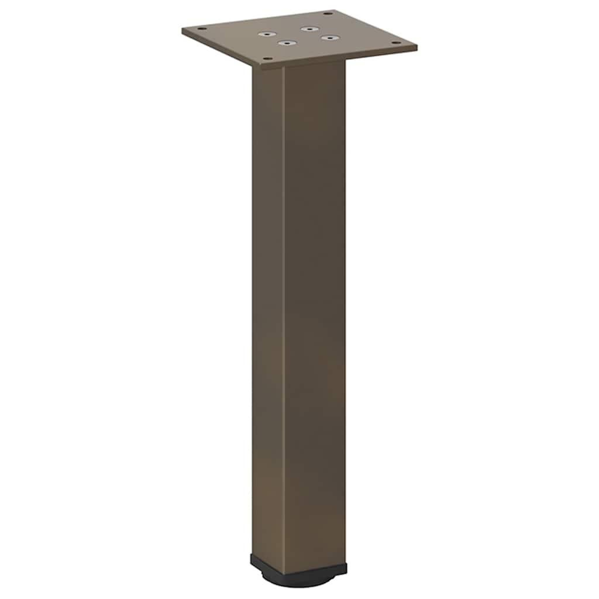 Voir la diapositive 4 : VIDAXL Pieds de table basse acier naturel 4 pcs 42-44 cm acier