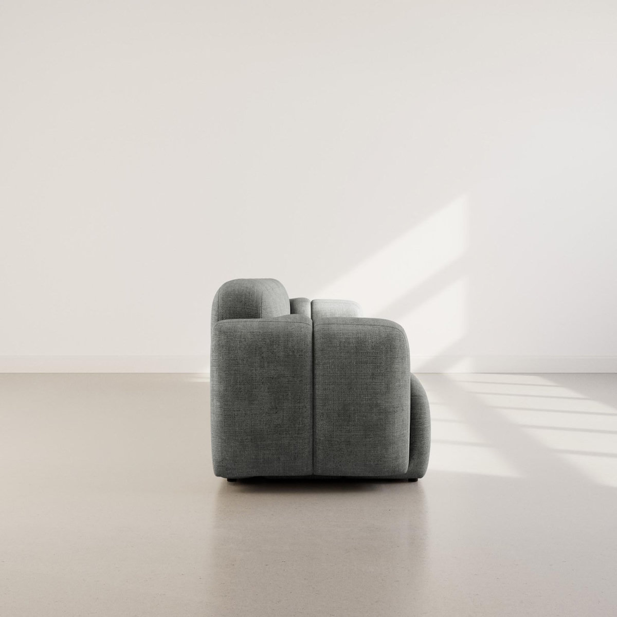 LISA DESIGN Grace - canapé modulable 3 places en velours texturé