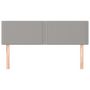 Voir la diapositive 3 : VIDAXL Tetes de lit 2 pcs Gris clair 72x5x78/88 cm Tissu