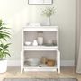 Voir la diapositive 3 : VIDAXL Buffet Blanc 60x34x75 cm Bois massif de pin