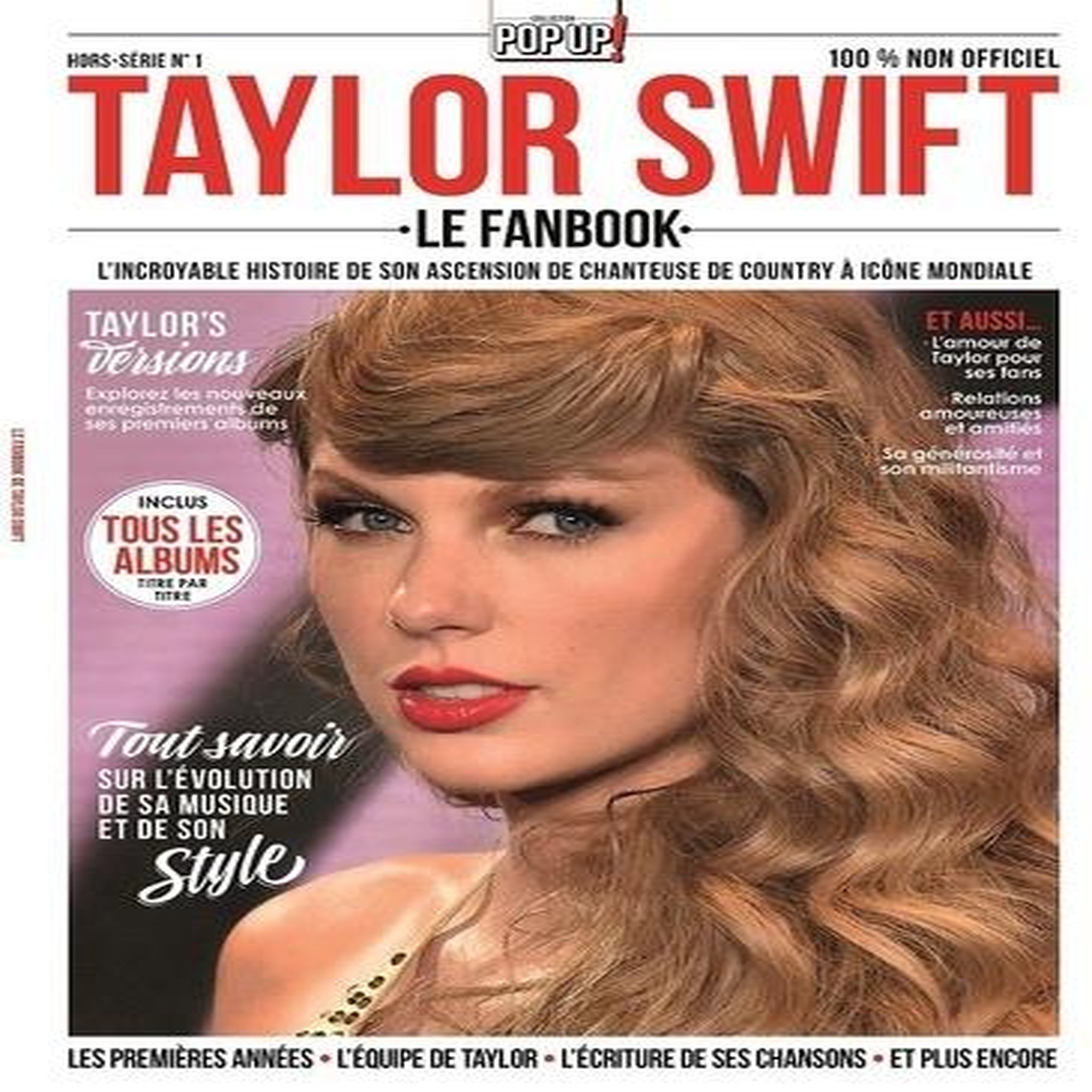 COLLECTION POP UP ! HORS-SERIE N° 1, AVRIL 2024 : TAYLOR SWIFT. LE FANBOOK NON-OFFICIEL, Diverti Editions