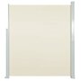 Voir la diapositive 2 : VIDAXL Auvent lateral retractable 140 x 300 cm Blanc casse