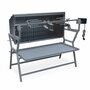 Voir la diapositive 3 : SWEEEK Rôtissoire électrique inclinable -  Mathurin Inox - Tournebroche. barbecue au charbon de bois à moteur pour grillades réceptions