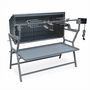 Voir la diapositive 3 : SWEEEK Rôtissoire électrique inclinable -  Mathurin Inox - Tournebroche. barbecue au charbon de bois à moteur pour grillades réceptions