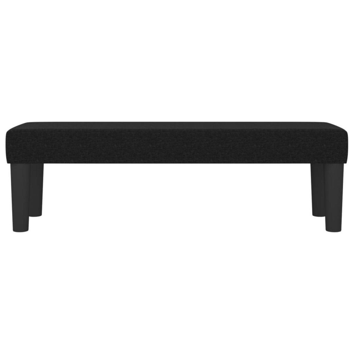 VIDAXL Banc Noir 100x30x30 cm Tissu