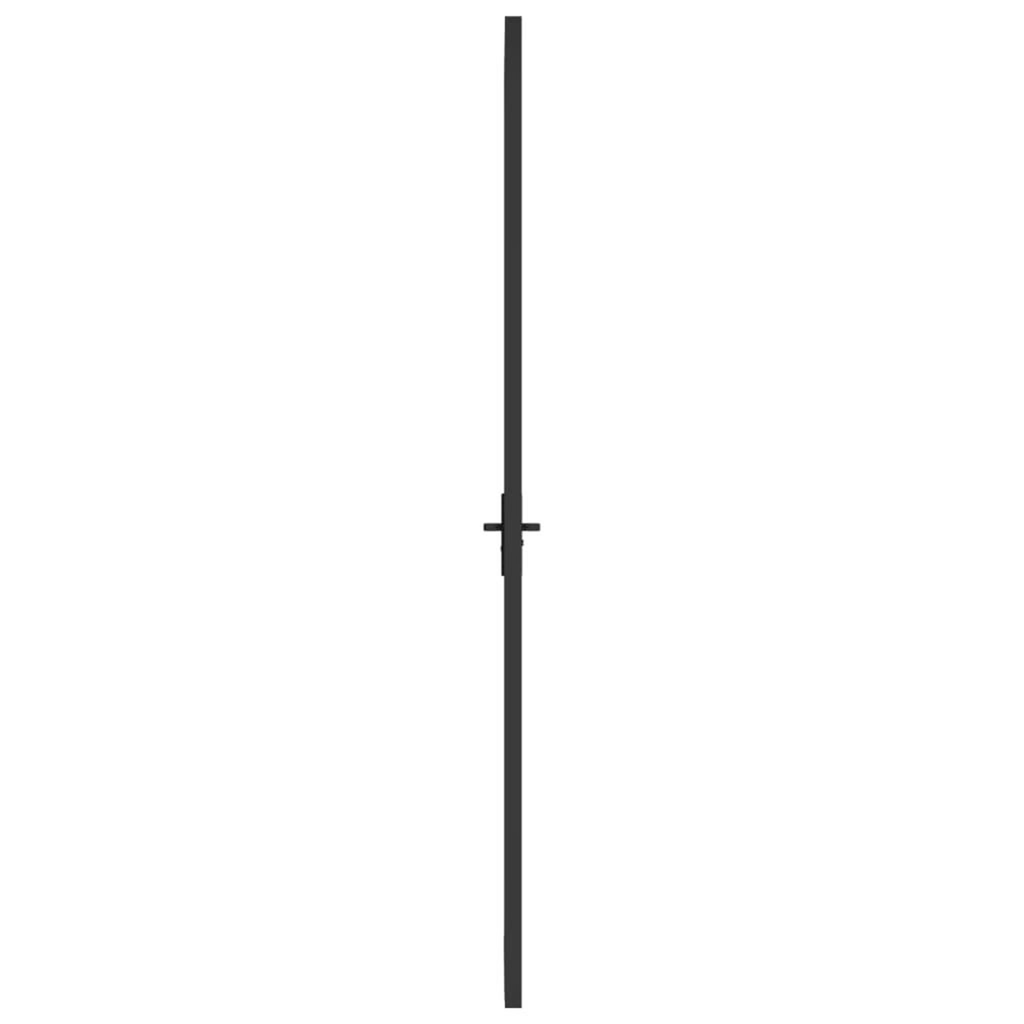Voir la diapositive 4 : VIDAXL Porte interieure 102,5x201,5 cm Noir Verre mat et aluminium