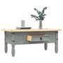Voir la diapositive 3 : VIDAXL Table basse Pin mexicain Gamme Corona Gris 100x55x44 cm