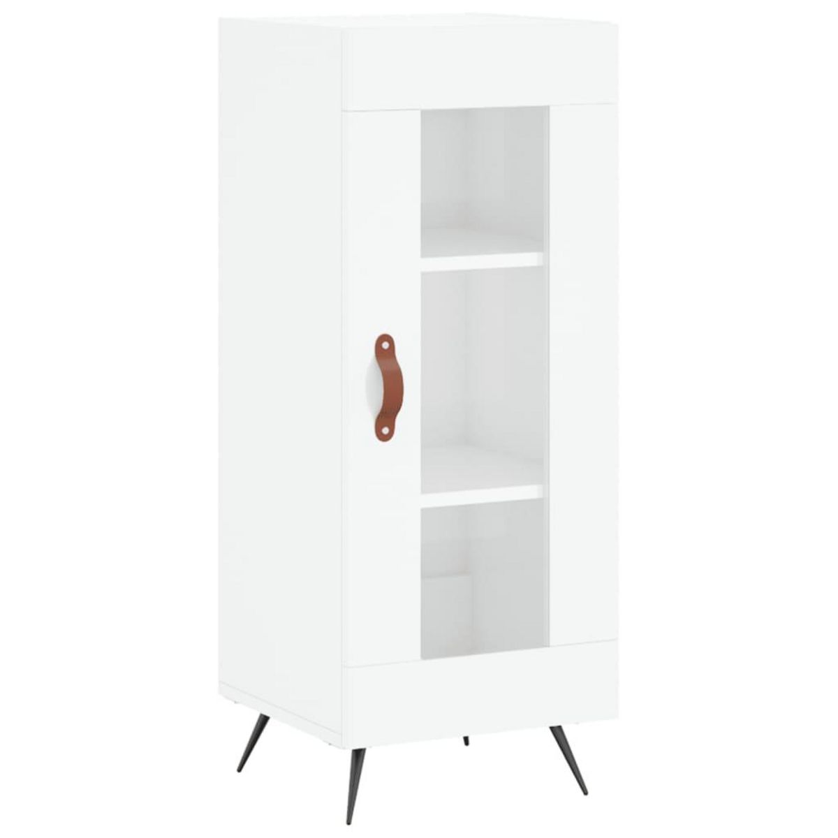 VIDAXL Buffet Blanc brillant 34,5x34x90 cm Bois d'ingenierie