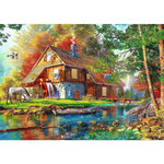 Trefl Puzzle 500 pièces : Gîte au bord de la rivière