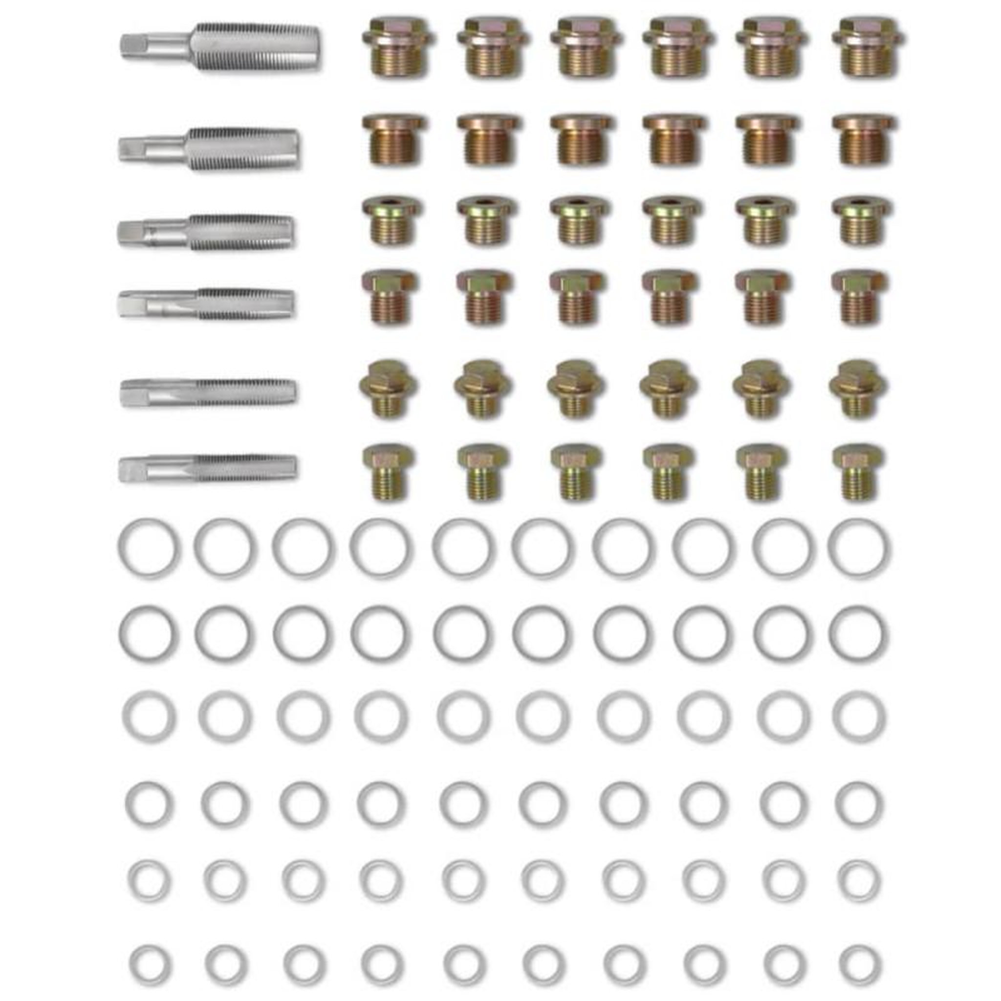 Voir la diapositive 4 : VIDAXL Kit de réparation de filetage de bouchon de vidange d huile