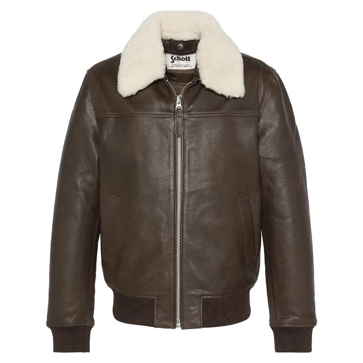 Schott Veste en Cuir  Homme Schott Flight
