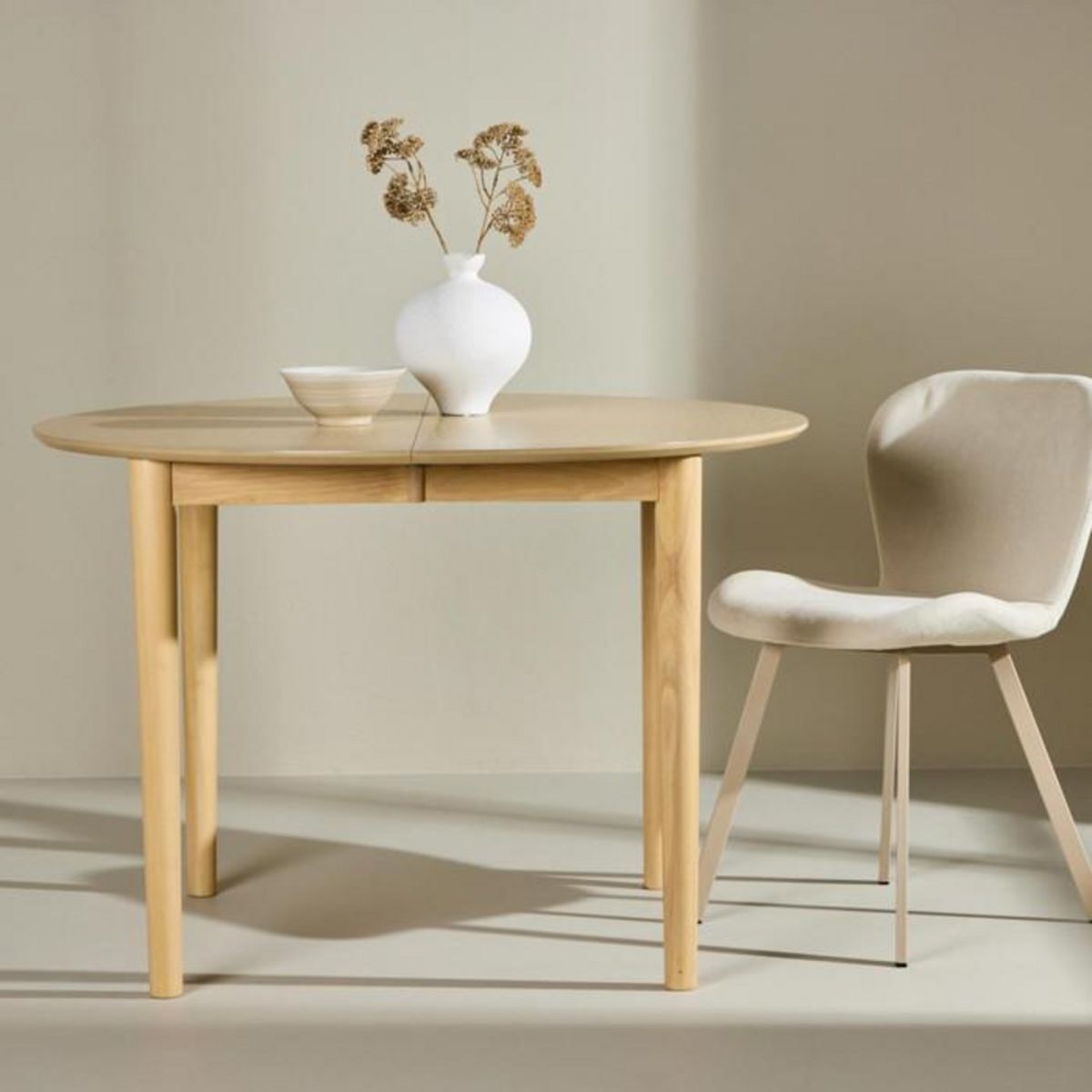 Paris Prix Table à Manger Extensible  Gilda  110-150cm Naturel