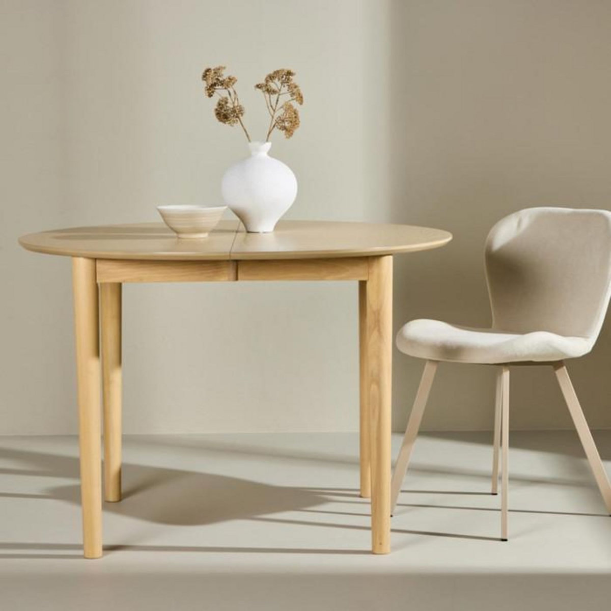 Paris Prix Table à Manger Extensible  Gilda  110-150cm Naturel