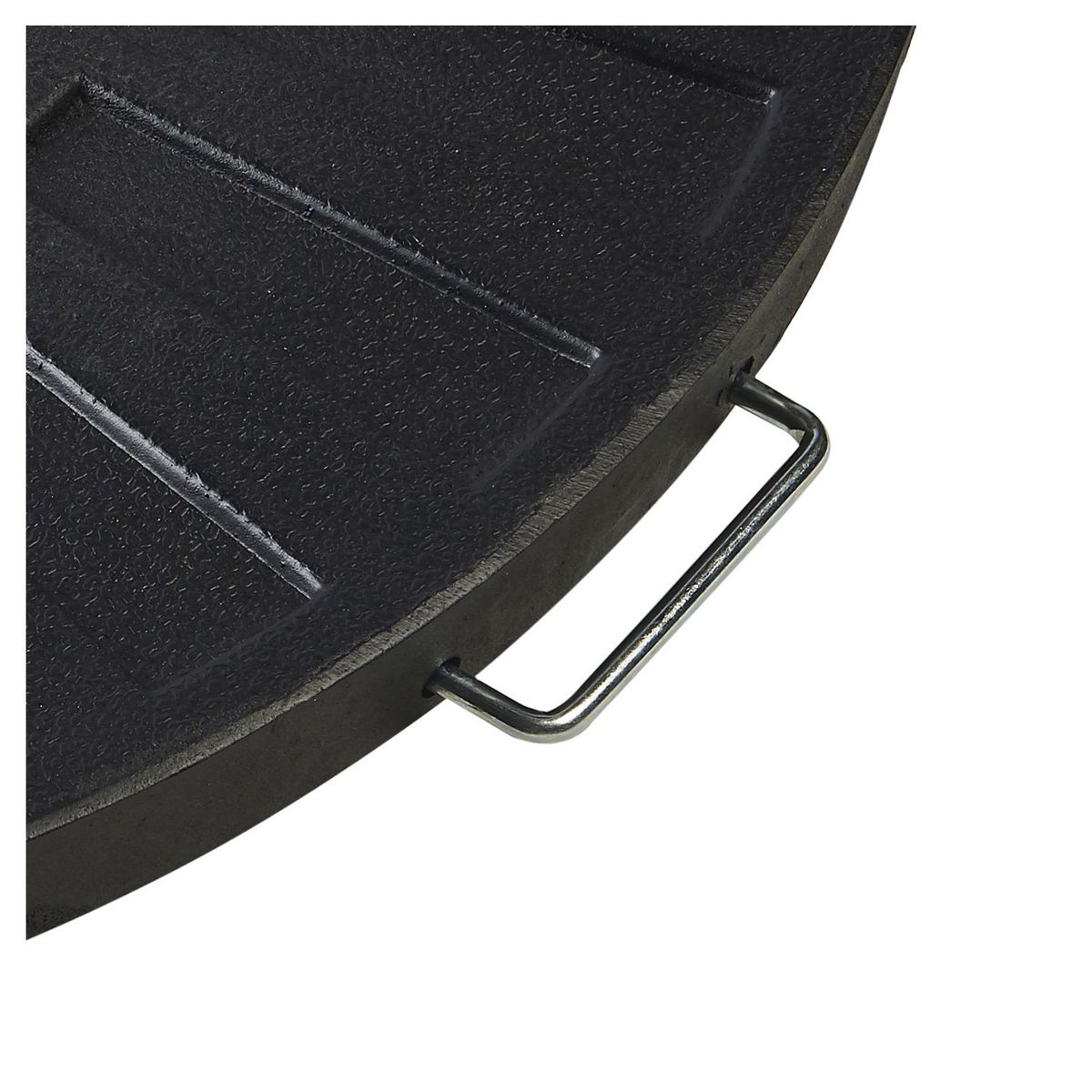 GARDENSTAR Dalle de parasol excentrée - Résine - Noir