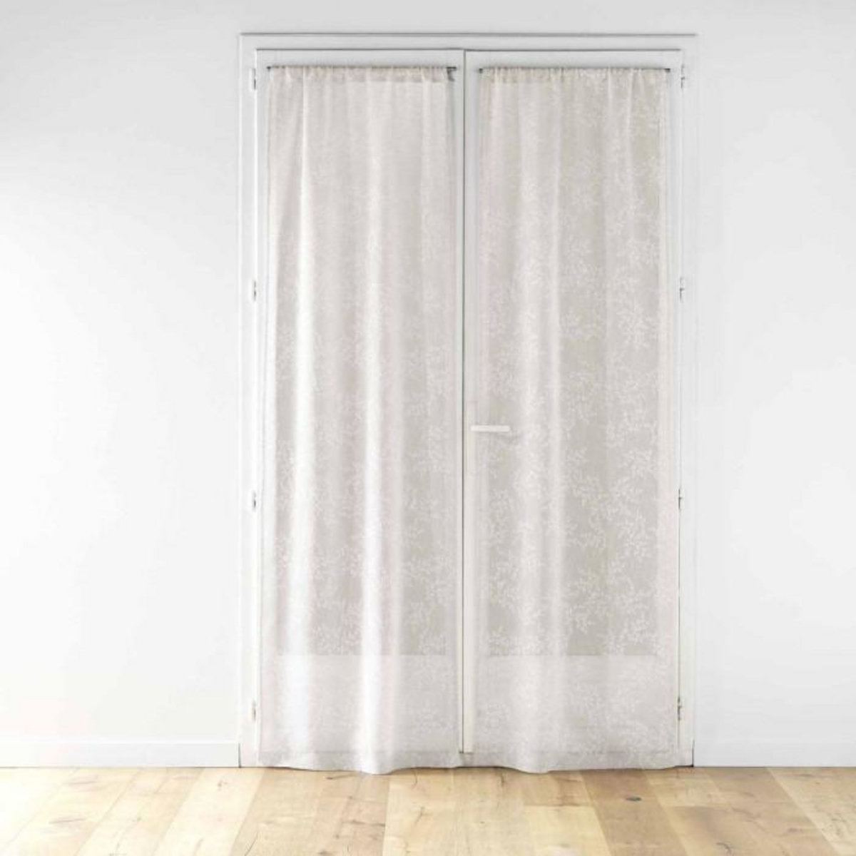Paris Prix Paire de Voilages Passe-Tringle  Karla  70x200cm Taupe