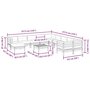 Voir la diapositive 6 : VIDAXL Salon de jardin avec coussins 12 pcs bois de pin impregne