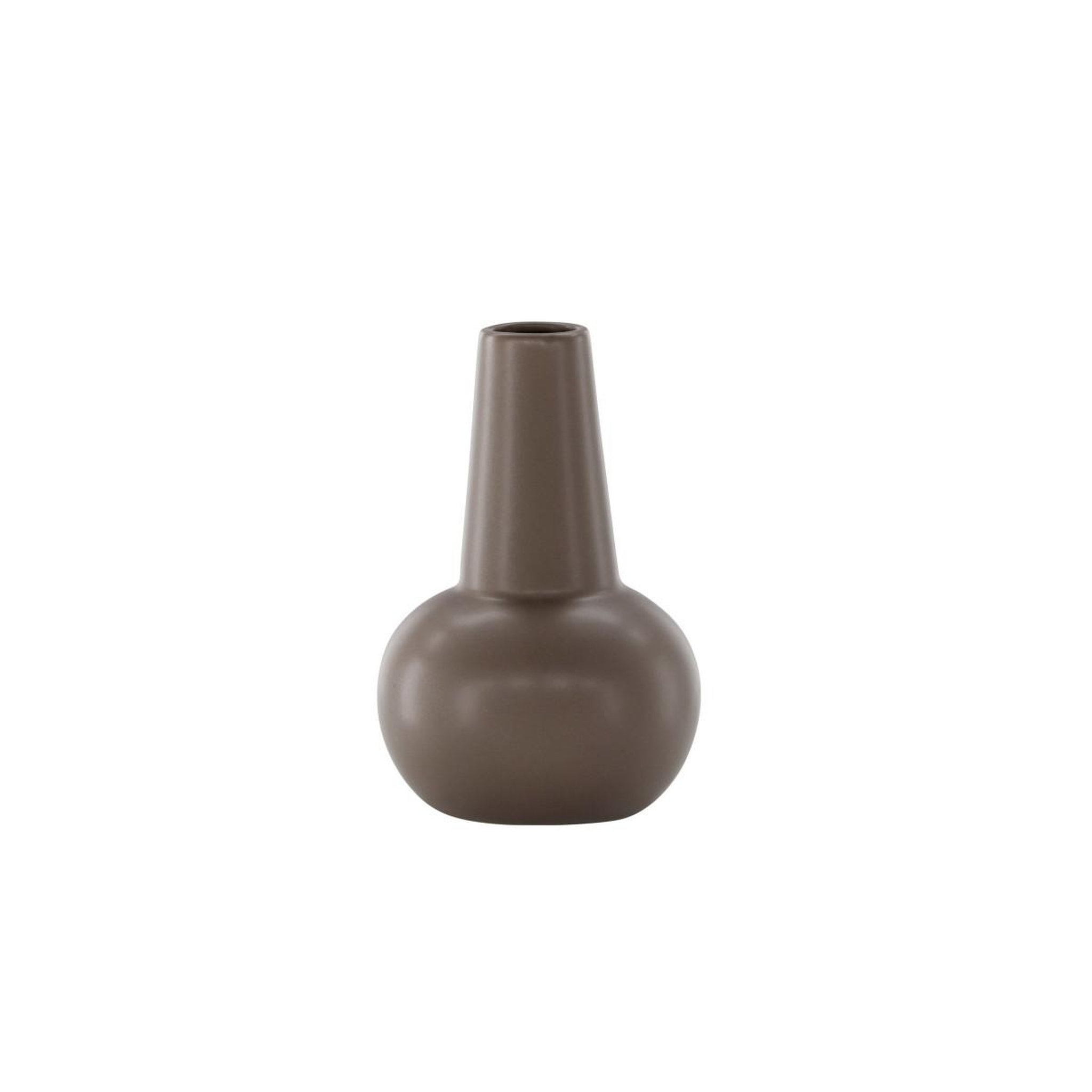 Voir la diapositive 3 : Paris Prix Vase design en céramique  lane  22cm marron