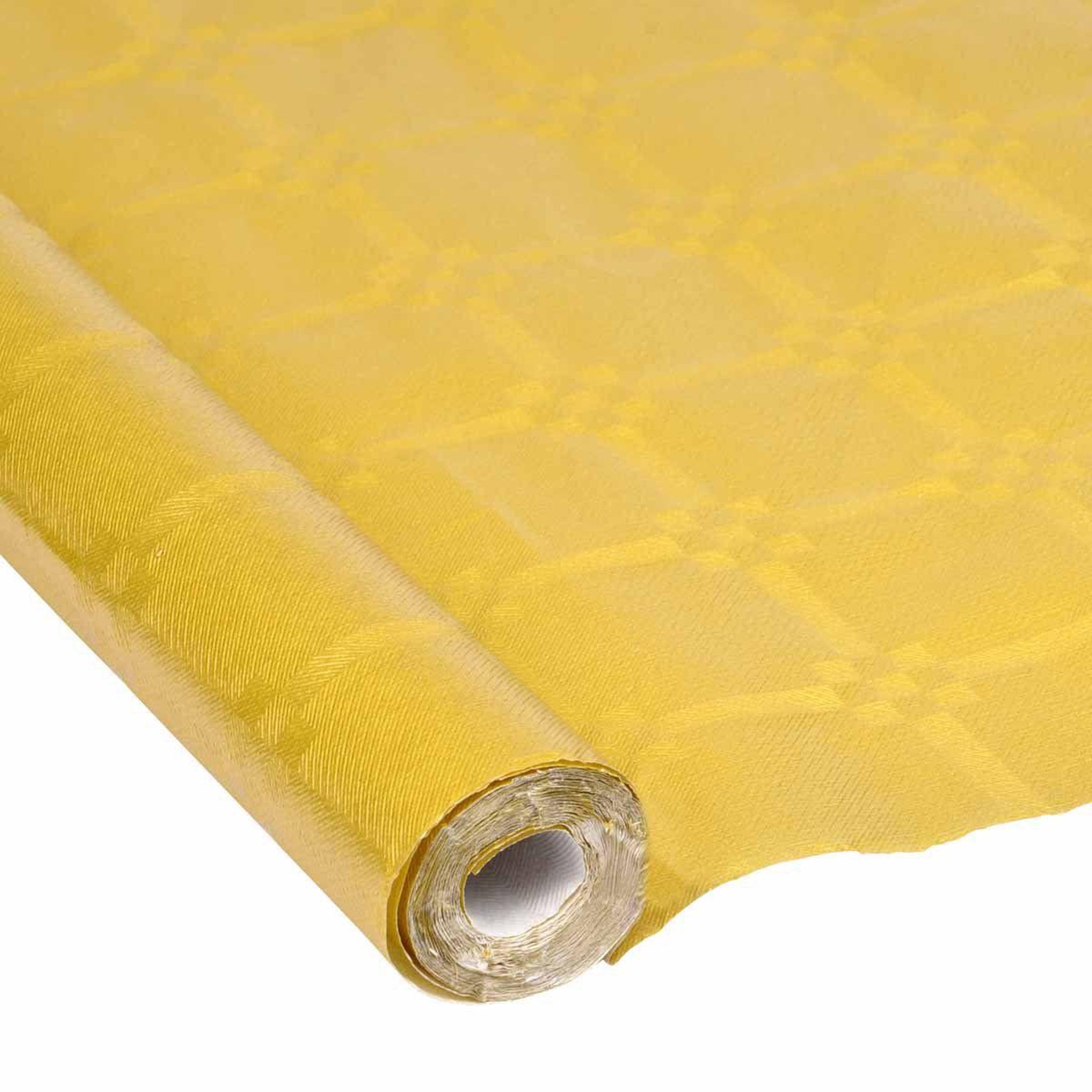 HOMEA Nappe papier  damassé métalisé  1,18x5m or