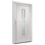Voir la diapositive 5 : VIDAXL Porte d'entree Blanc 108x200 cm PVC