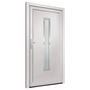 Voir la diapositive 5 : VIDAXL Porte d'entree Blanc 108x200 cm PVC