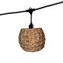 Voir la diapositive 1 : Lumisky Guirlande lumineuse raccordable PINE Marron Poly rotin 6m