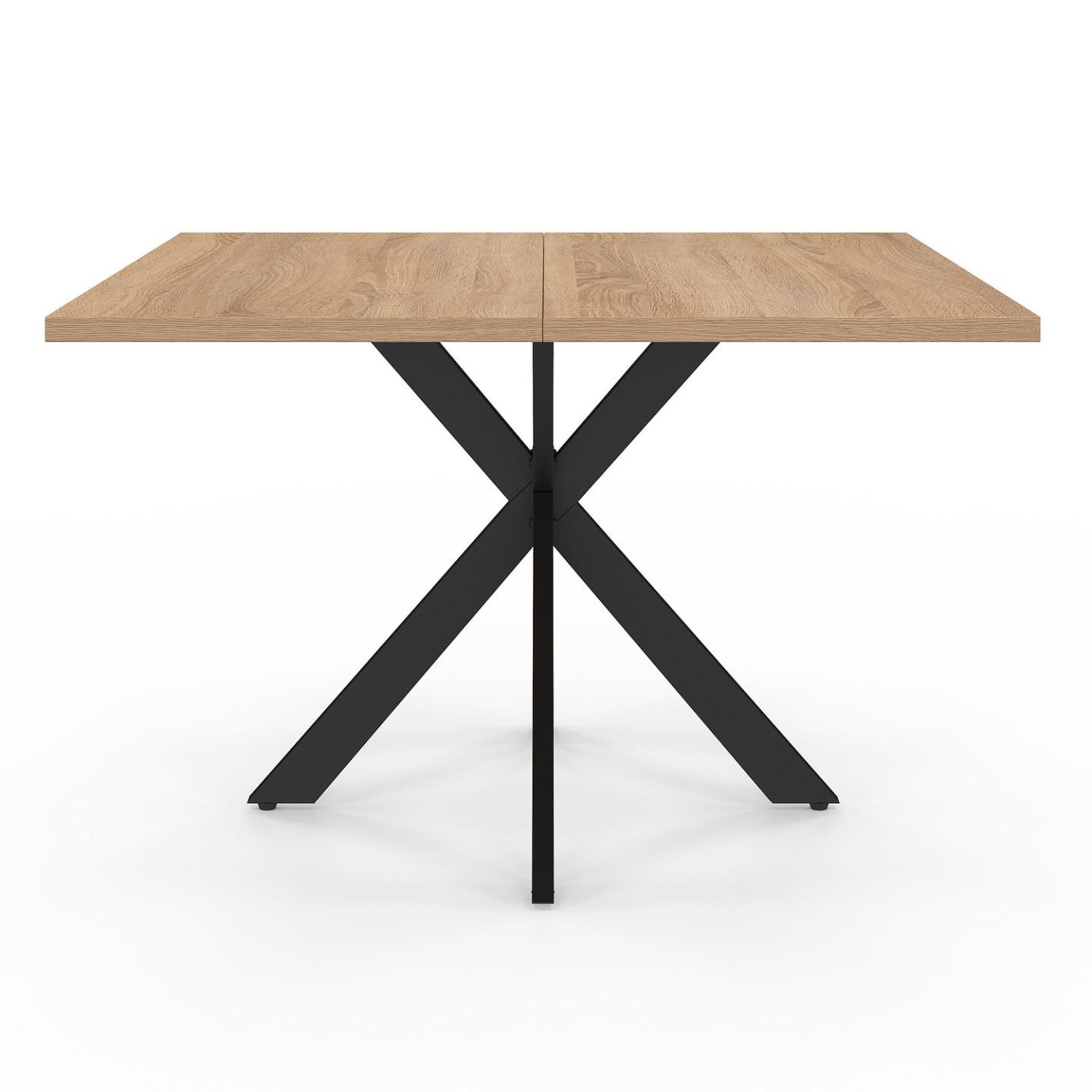 Voir la diapositive 3 : ID MARKET Table basse carrée alix 70 cm pied araignée bois et noir