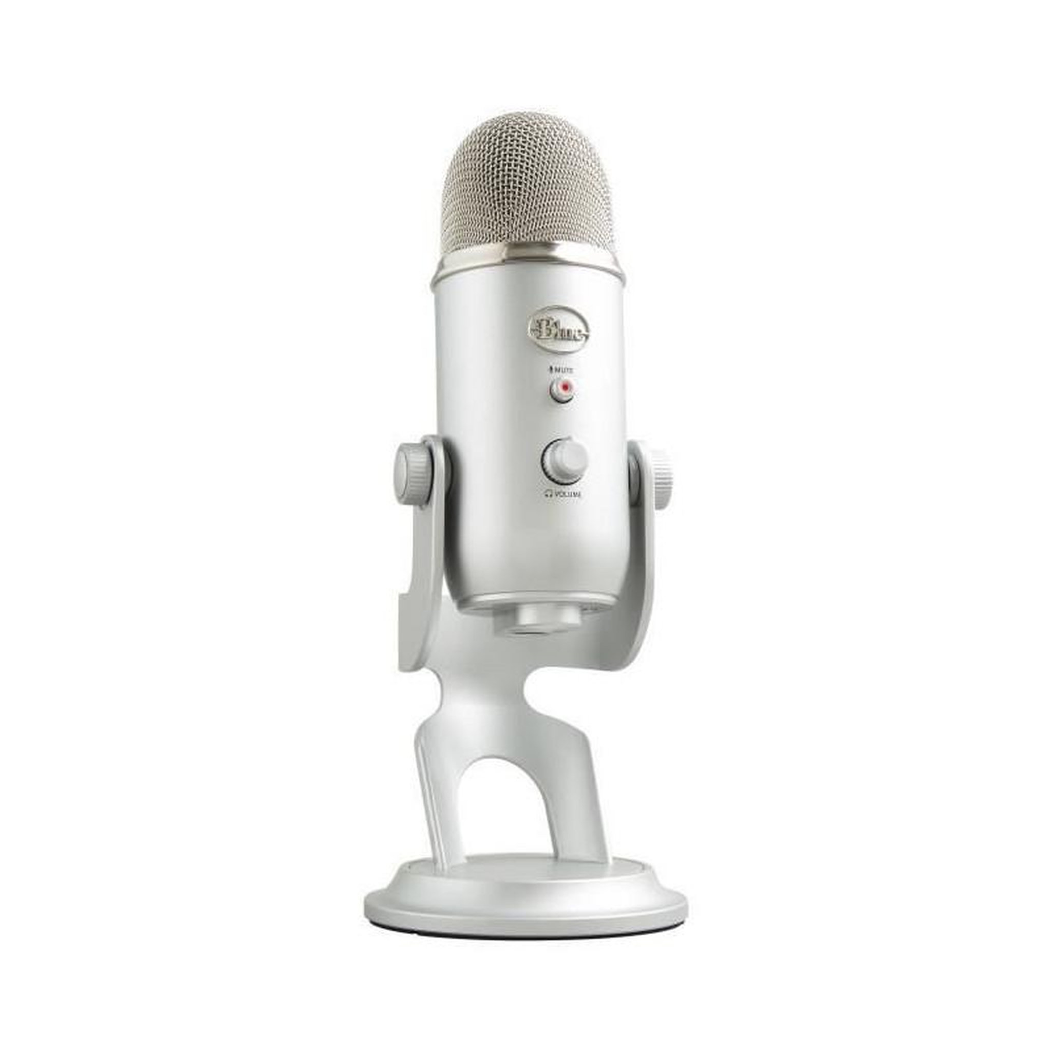 Voir la diapositive 1 : Logitech Microphone USB - Blue Yeti - Pour Enregistrement, Streaming, Gaming, Podcast sur PC ou Mac - Argent