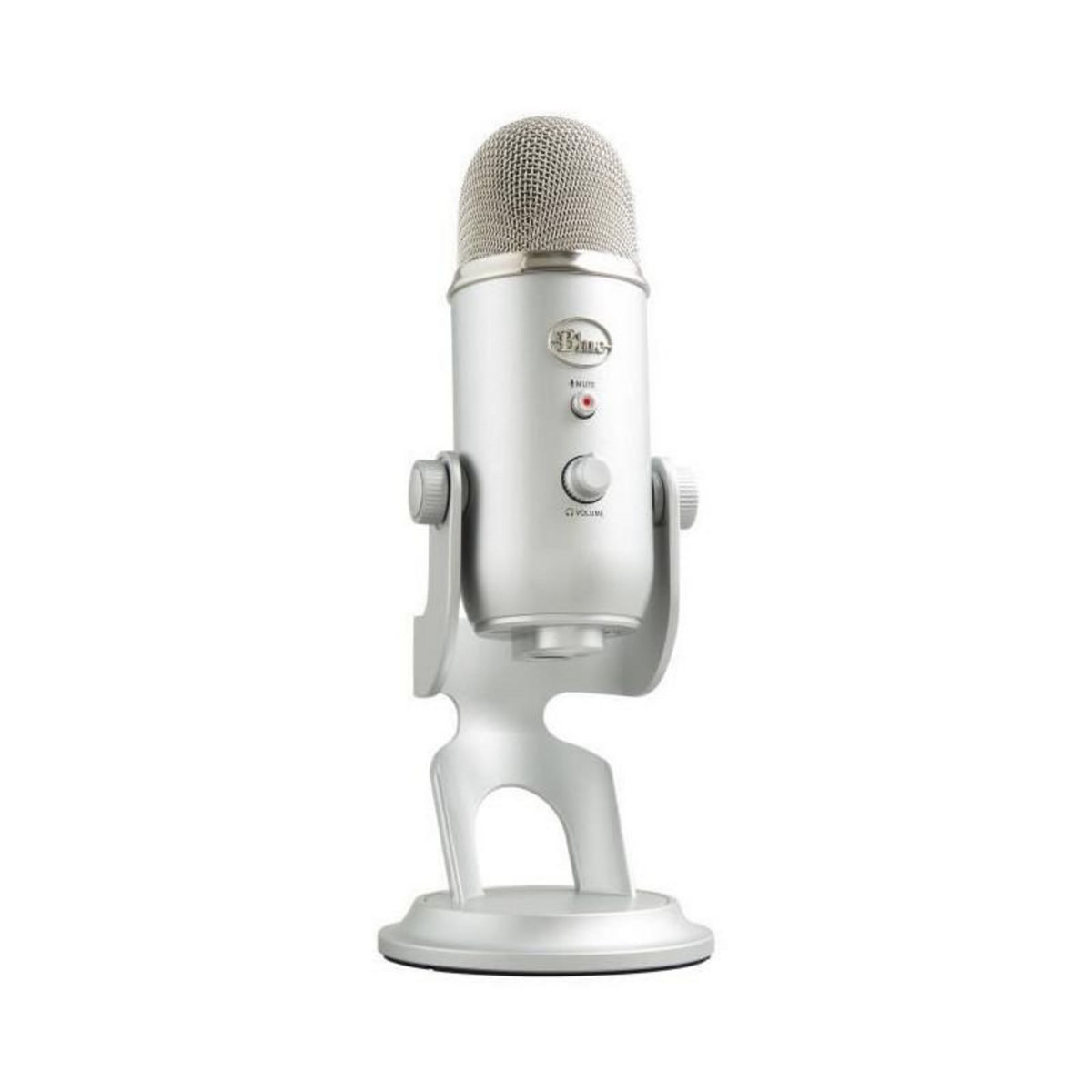 Logitech Microphone USB - Blue Yeti - Pour Enregistrement, Streaming, Gaming, Podcast sur PC ou Mac - Argent