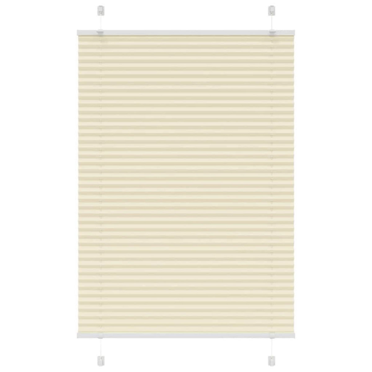 VIDAXL Store plisse creme 85x150 cm largeur du tissu 84,4 cm polyester