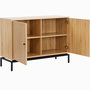 Voir la diapositive 5 : HOMIFAB Buffet 2 portes effet bois 110 cm - Talia