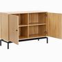 Voir la diapositive 5 : HOMIFAB Buffet 2 portes effet bois 110 cm - Talia