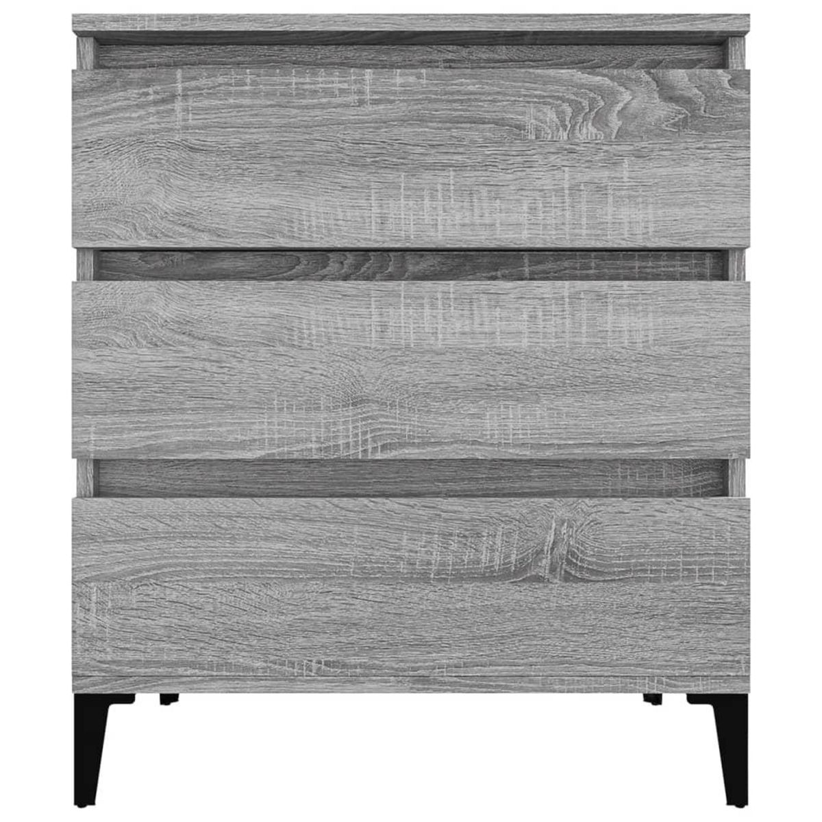VIDAXL Buffet Sonoma gris 60x35x70 cm Bois d'ingenierie