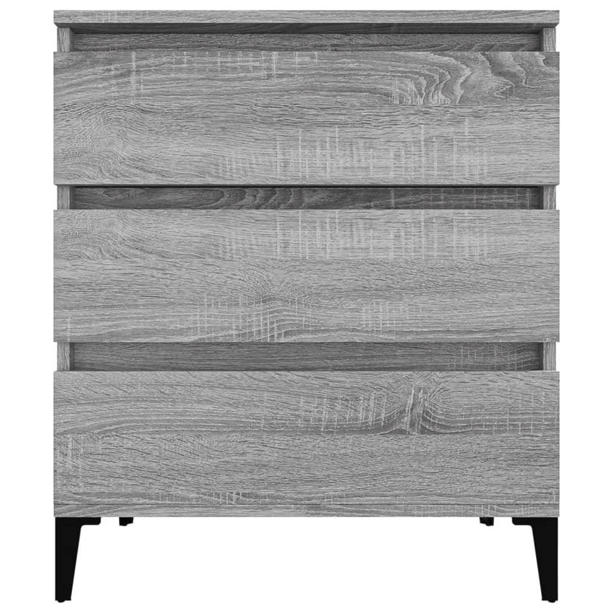 VIDAXL Buffet Sonoma gris 60x35x70 cm Bois d'ingenierie