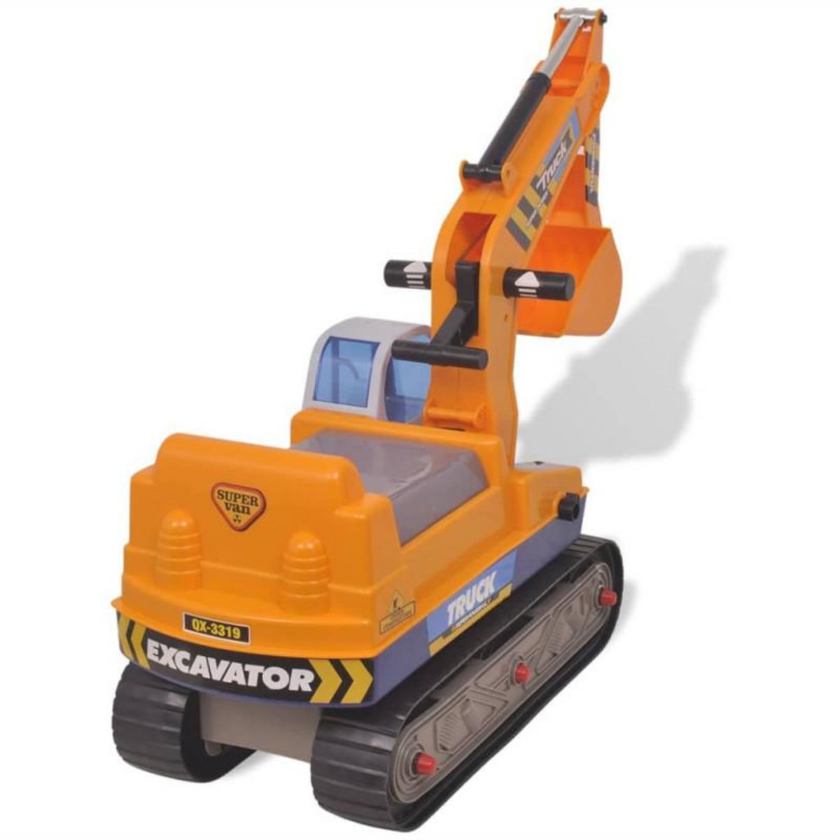 VIDAXL Excavateur à enfourcher Plastique Jaune