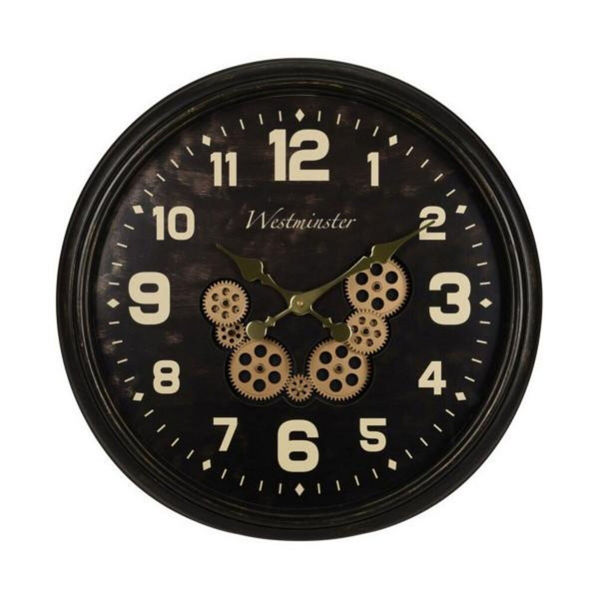 MARKET24 Horloge Murale Engrenage Grande taille industriel (Ø 60 cm)