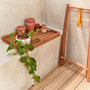 Voir la diapositive 3 : SWEEEK Desserte de jardin en bois 68x44cm - Murcia - Plateau amovible sur pied, table d'appoint, table basse