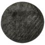 Voir la diapositive 2 : VIDAXL Tapis ISTAN a poils longs aspect brillant anthracite Ø 80 cm
