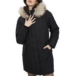 Only Parka  Femme Only Coat. Coloris disponibles : Noir