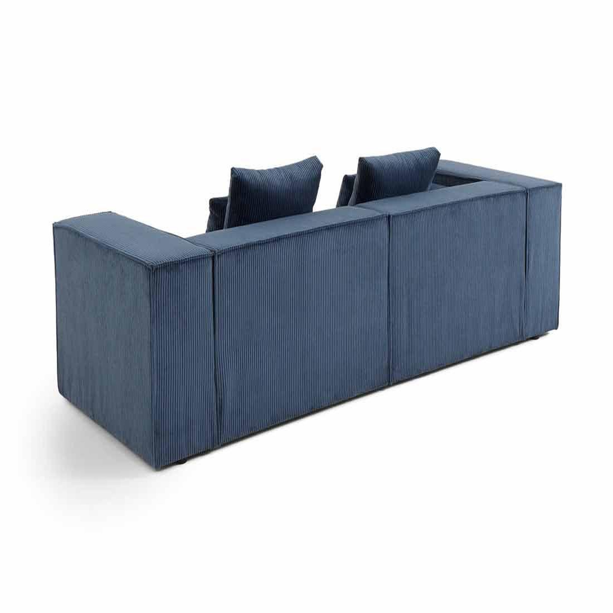 Voir la diapositive 4 : BEST MOBILIER Colombine - canapé modulable droit - 2 places - en velours côtelé