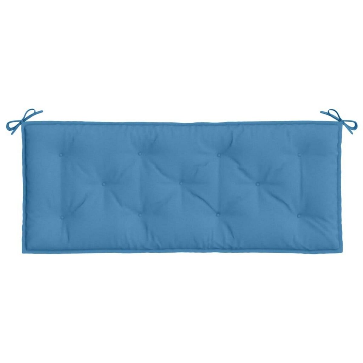 VIDAXL Coussin de banc de jardin bleu melange 120x50x7 cm tissu